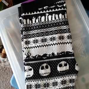 Disney Black and White Nightmare Before Christmas Leggings
